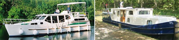 Boat rentals on canals and rivers