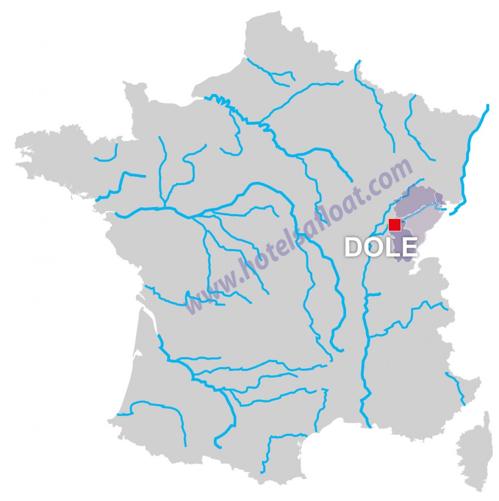 Map, Dole, Jura, France