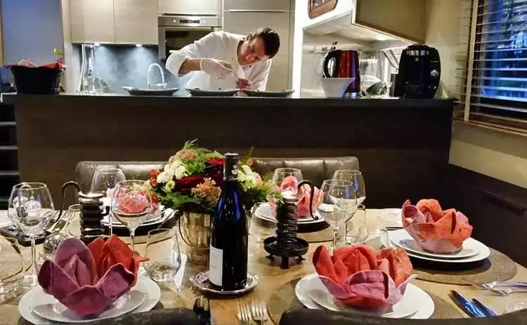 Gourmet chef for gourmet cuisine
