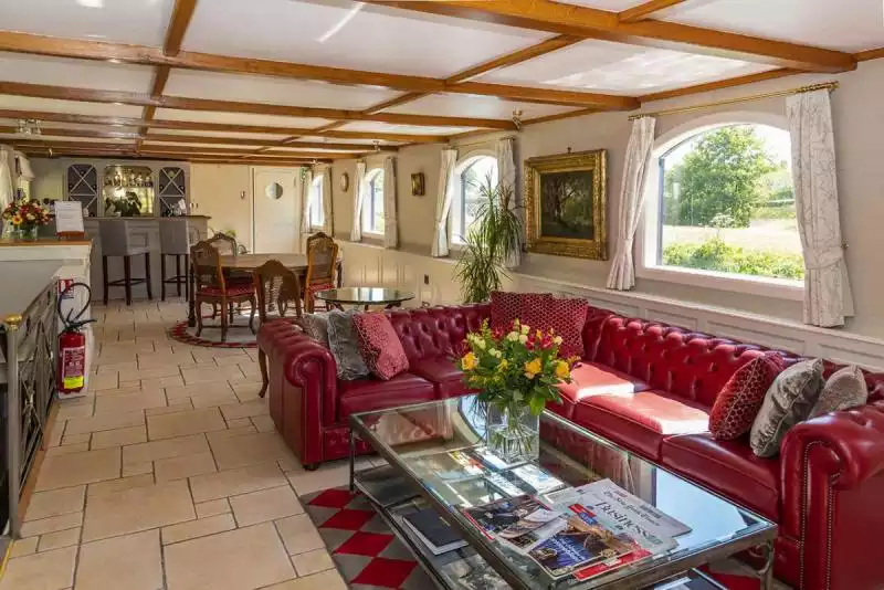 Interior view of the barge