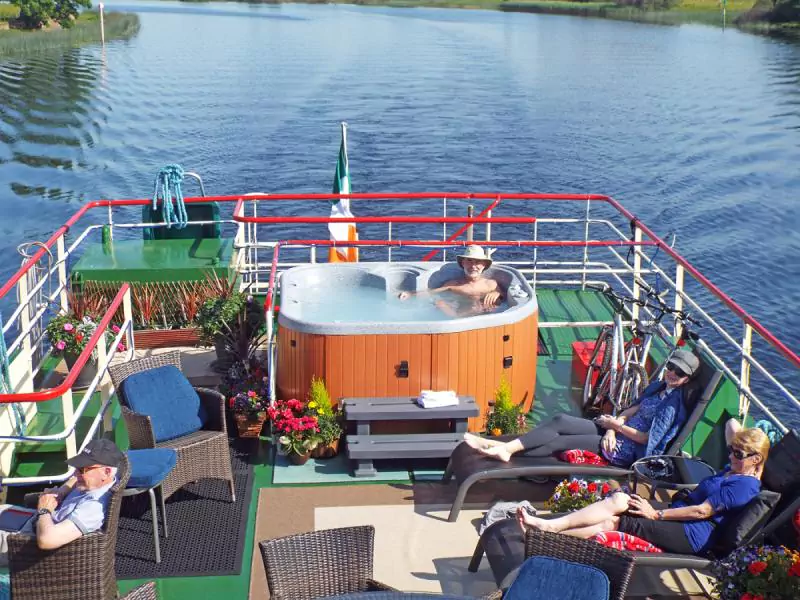 The sundeck on the Shannon Princess