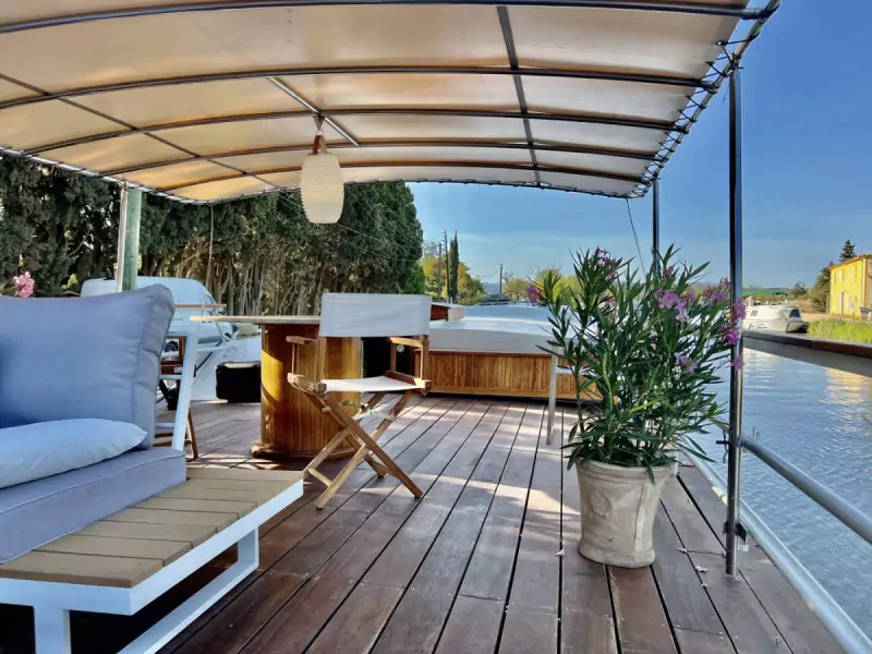 Shade on the sundeck
