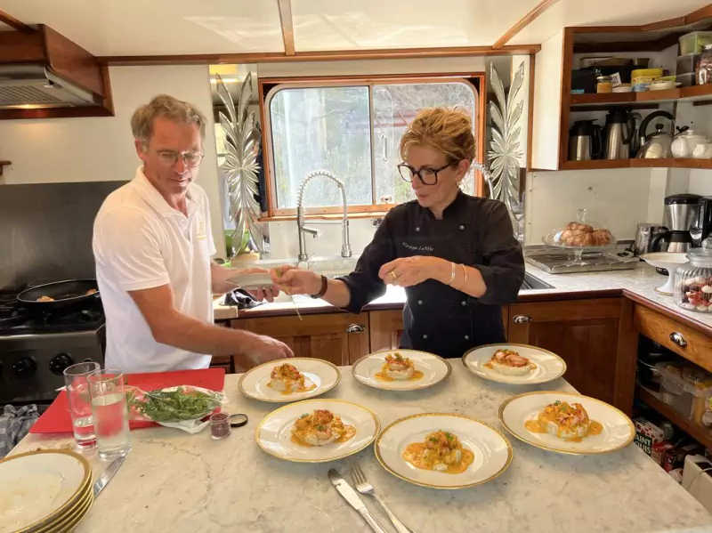 Your crew hard at work in the galley