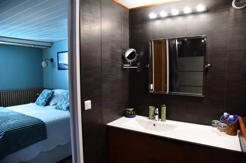 Bathroom 1 on the Magnolia barge