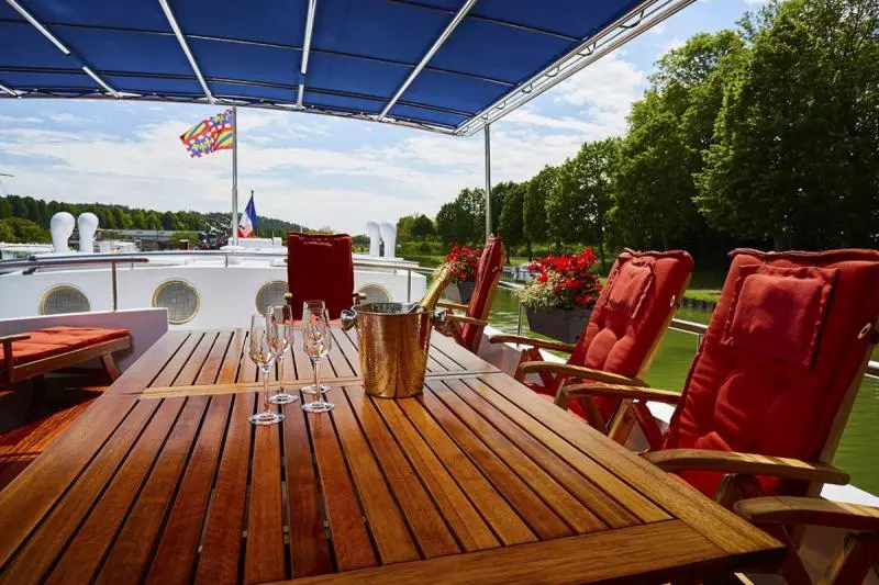 On the sundeck