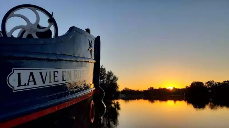 Sunset on the river