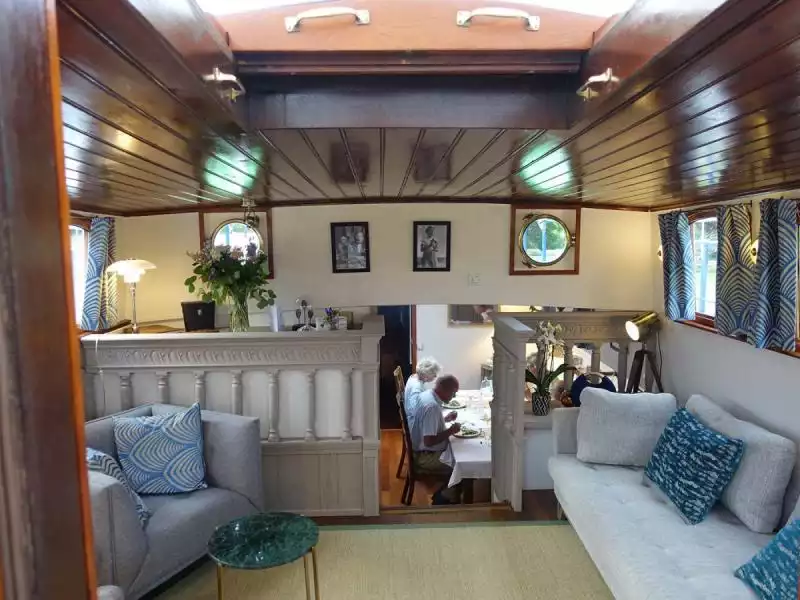 Inside view of the barge