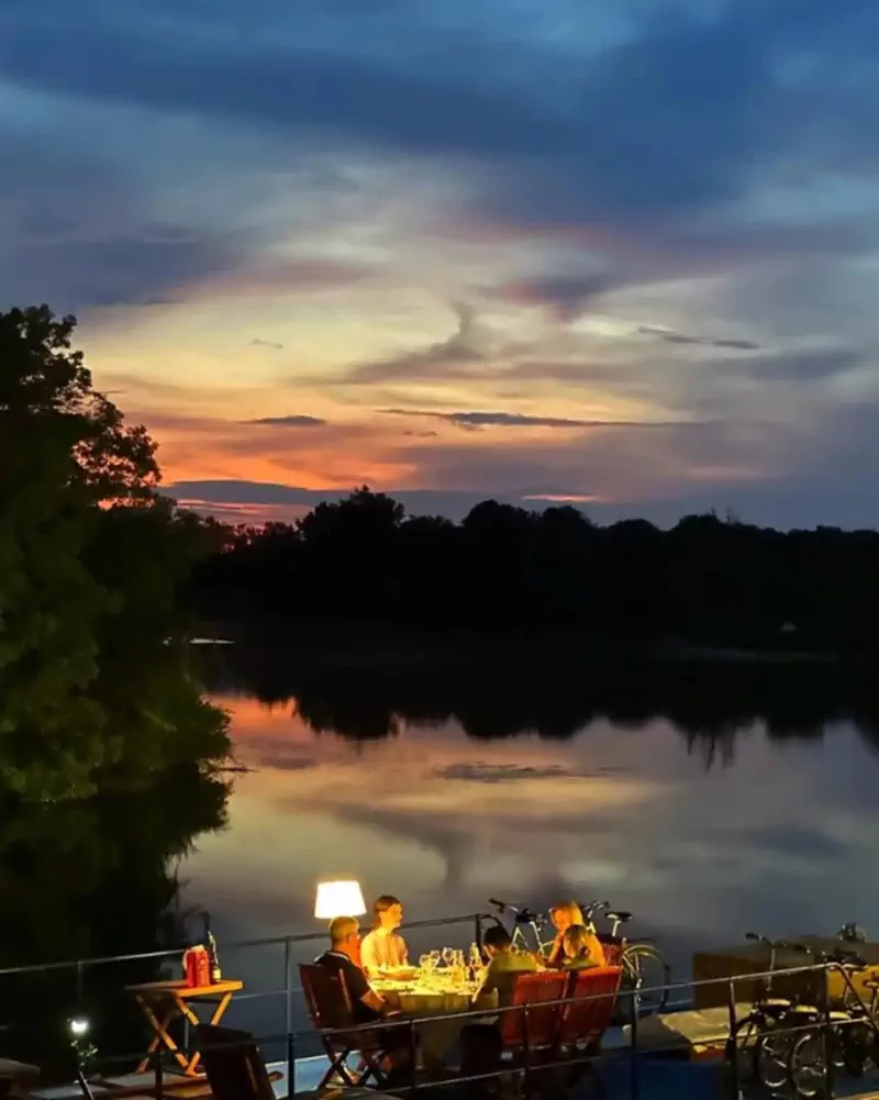 Summer nights on the river