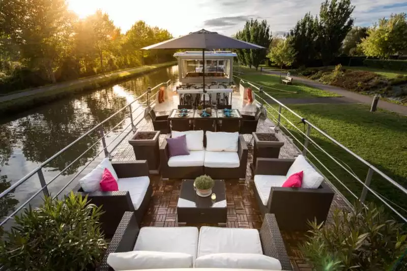 Grand Victoria barge sundeck