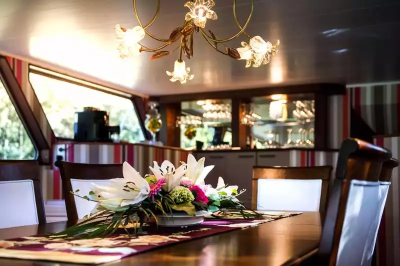 Interior view of the dining table