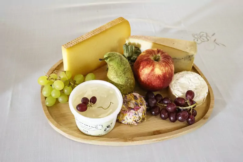 Very local cheese are served