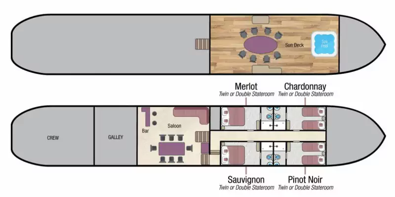 L'Art de Vivre deck plan