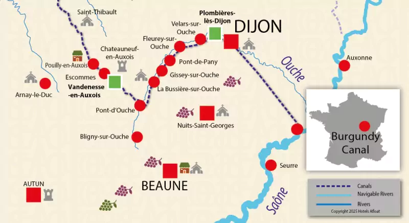 The Valley Ouche cruise map