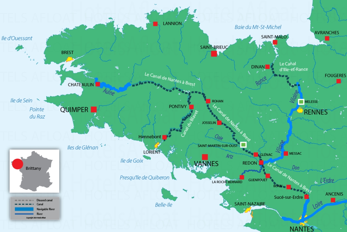 Road Map Of Brittany