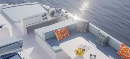 Le Boat Liberty helm