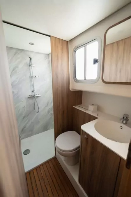 Shower on the boat