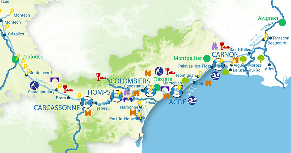 Les Parcours Les Canalous FPP Pour Canal Du Midi